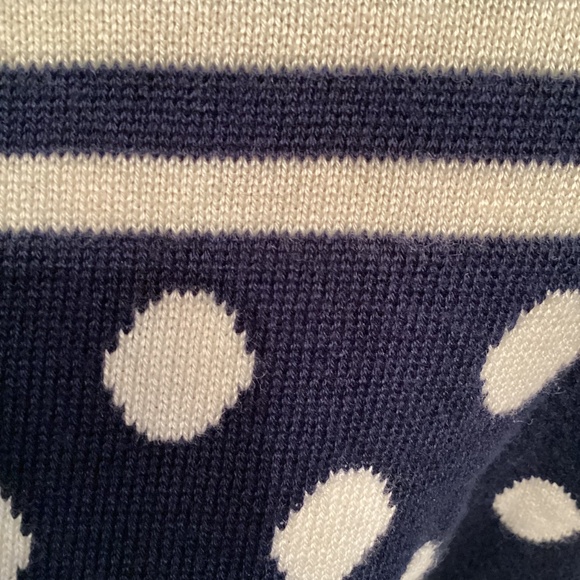 Anthropologie Sparrow Striped Polka Dot Sweater - Picture 4 of 11